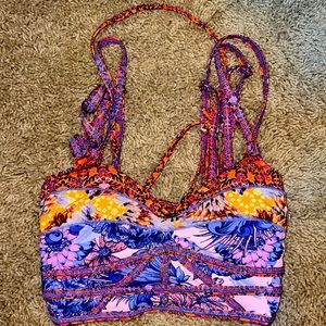 Maaji swim bikini swimsuit top. Reversible- size XS